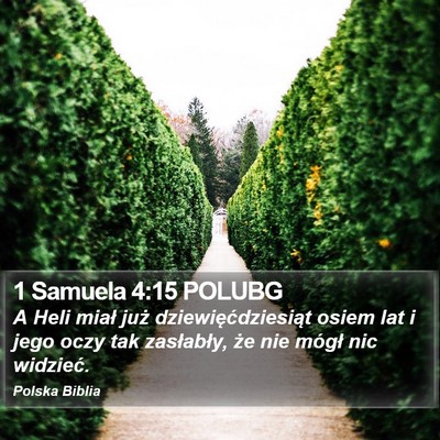 1 Samuela 4:15 POLUBG Bible Verse Image