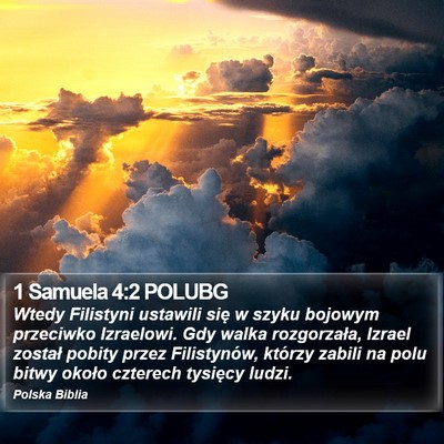1 Samuela 4:2 POLUBG Bible Verse Image