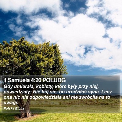 1 Samuela 4:20 POLUBG Bible Verse Image