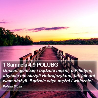 1 Samuela 4:9 POLUBG Bible Verse Image