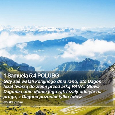 1 Samuela 5:4 POLUBG Bible Verse Image