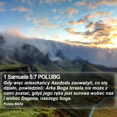 1 Samuela 5:7 POLUBG Bible Verse Image