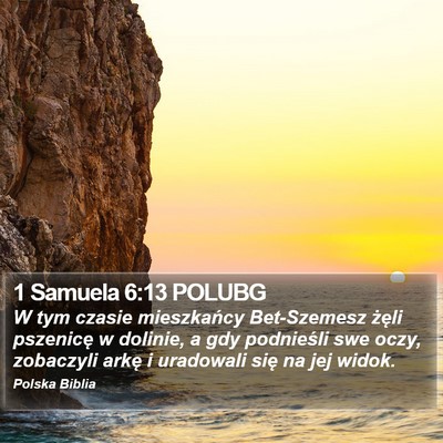 1 Samuela 6:13 POLUBG Bible Verse Image