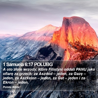 1 Samuela 6:17 POLUBG Bible Verse Image
