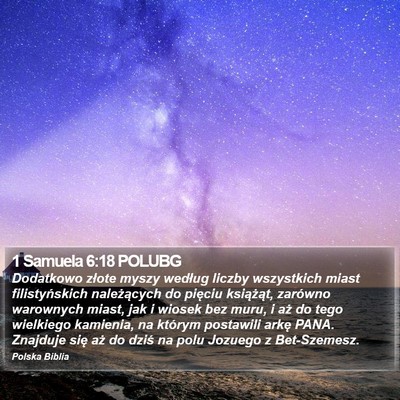 1 Samuela 6:18 POLUBG Bible Verse Image