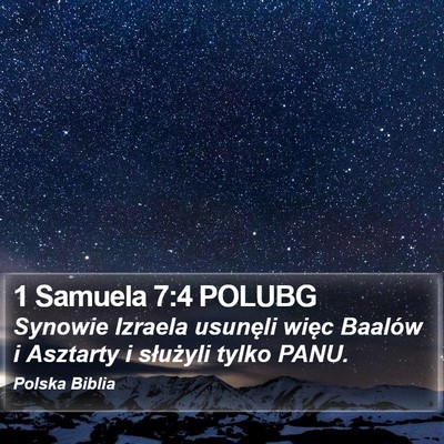 1 Samuela 7:4 POLUBG Bible Verse Image