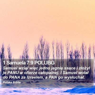 1 Samuela 7:9 POLUBG Bible Verse Image