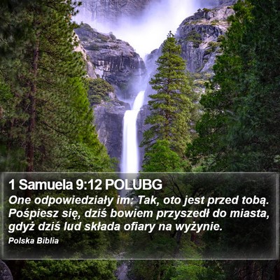 1 Samuela 9:12 POLUBG Bible Verse Image
