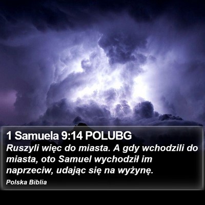 1 Samuela 9:14 POLUBG Bible Verse Image