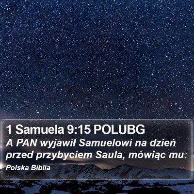 1 Samuela 9:15 POLUBG Bible Verse Image