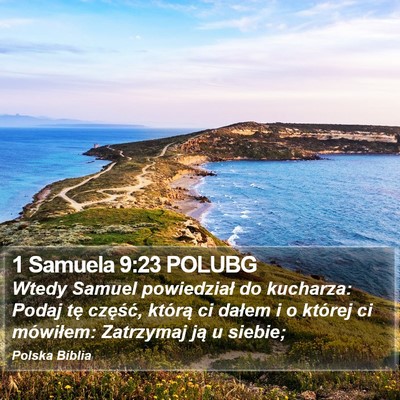 1 Samuela 9:23 POLUBG Bible Verse Image