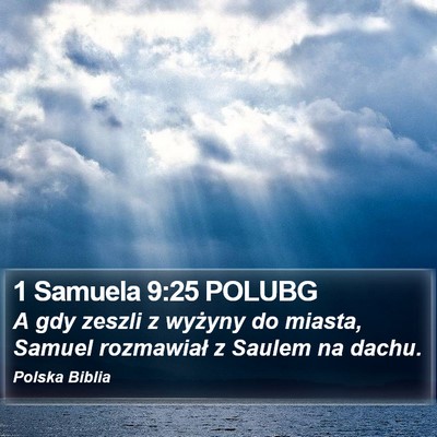 1 Samuela 9:25 POLUBG Bible Verse Image