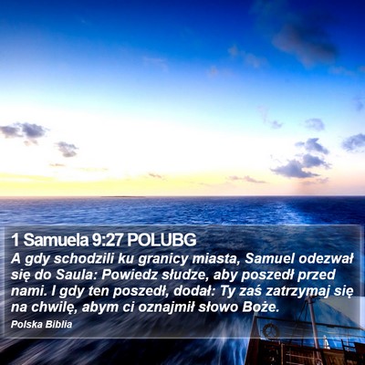 1 Samuela 9:27 POLUBG Bible Verse Image