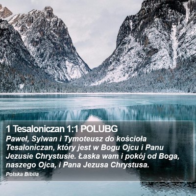 1 Tesaloniczan 1:1 POLUBG Bible Verse Image