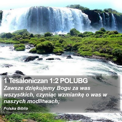1 Tesaloniczan 1:2 POLUBG Bible Verse Image