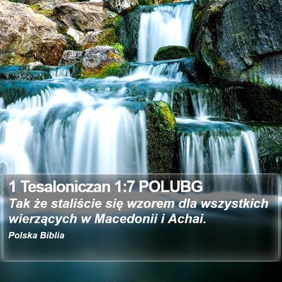 1 Tesaloniczan 1:7 POLUBG Bible Verse Image