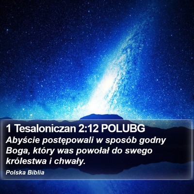1 Tesaloniczan 2:12 POLUBG Bible Verse Image