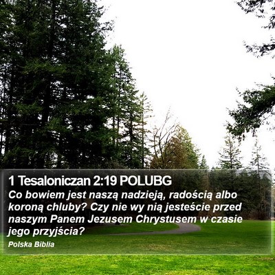 1 Tesaloniczan 2:19 POLUBG Bible Verse Image