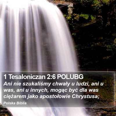 1 Tesaloniczan 2:6 POLUBG Bible Verse Image