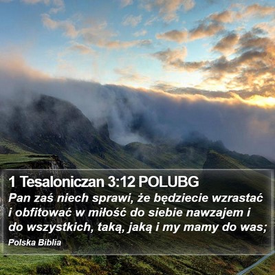 1 Tesaloniczan 3:12 POLUBG Bible Verse Image