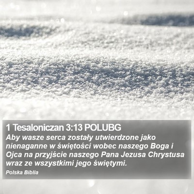 1 Tesaloniczan 3:13 POLUBG Bible Verse Image
