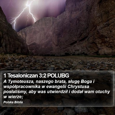 1 Tesaloniczan 3:2 POLUBG Bible Verse Image