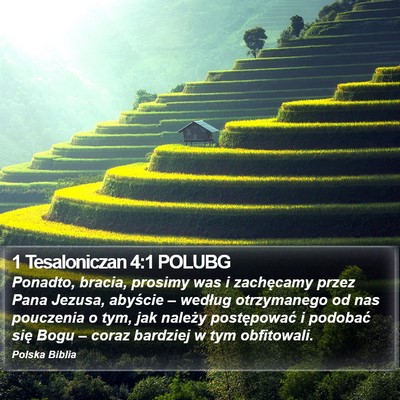 1 Tesaloniczan 4:1 POLUBG Bible Verse Image