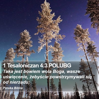 1 Tesaloniczan 4:3 POLUBG Bible Verse Image