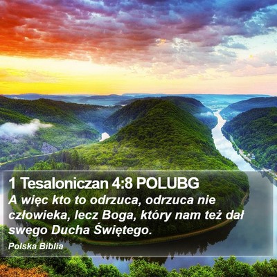 1 Tesaloniczan 4:8 POLUBG Bible Verse Image