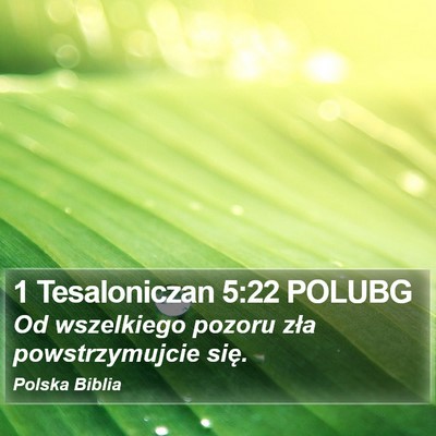 1 Tesaloniczan 5:22 POLUBG Bible Verse Image