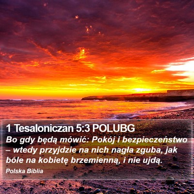 1 Tesaloniczan 5:3 POLUBG Bible Verse Image