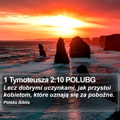 1 Tymoteusza 2:10 POLUBG Bible Verse Image