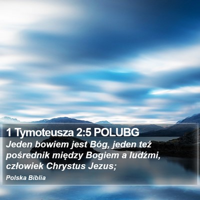 1 Tymoteusza 2:5 POLUBG Bible Verse Image
