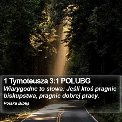 1 Tymoteusza 3:1 POLUBG Bible Verse Image