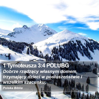 1 Tymoteusza 3:4 POLUBG Bible Verse Image