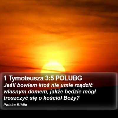 1 Tymoteusza 3:5 POLUBG Bible Verse Image