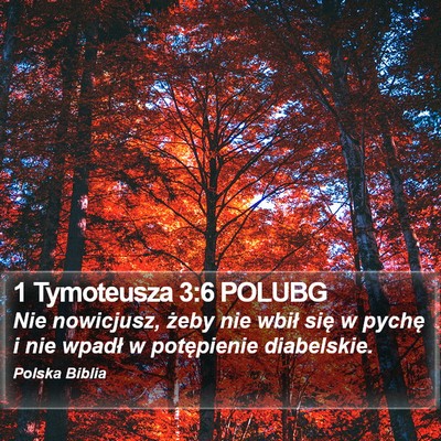 1 Tymoteusza 3:6 POLUBG Bible Verse Image