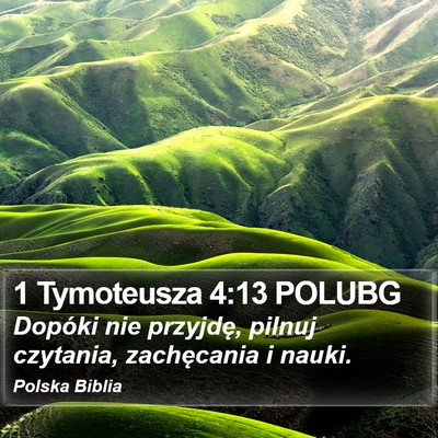 1 Tymoteusza 4:13 POLUBG Bible Verse Image