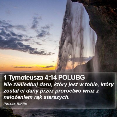 1 Tymoteusza 4:14 POLUBG Bible Verse Image