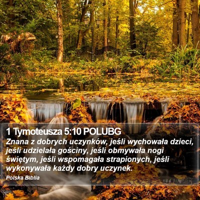 1 Tymoteusza 5:10 POLUBG Bible Verse Image