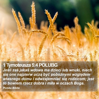 1 Tymoteusza 5:4 POLUBG Bible Verse Image