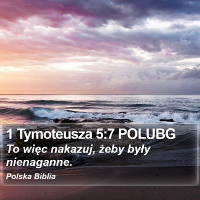 1 Tymoteusza 5:7 POLUBG Bible Verse Image