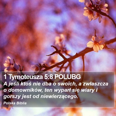 1 Tymoteusza 5:8 POLUBG Bible Verse Image