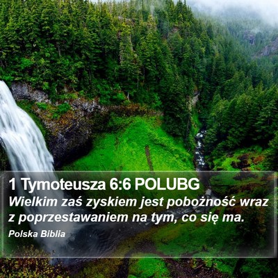 1 Tymoteusza 6:6 POLUBG Bible Verse Image