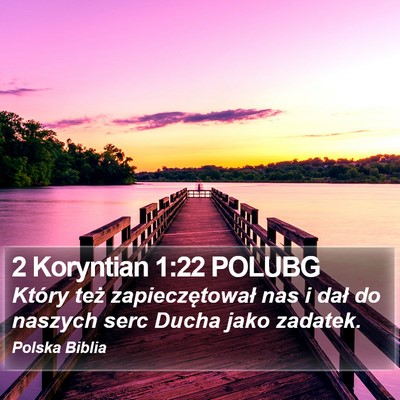 2 Koryntian 1:22 POLUBG Bible Verse Image
