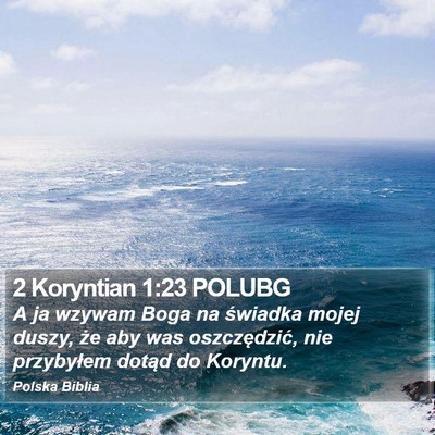 2 Koryntian 1:23 POLUBG Bible Verse Image
