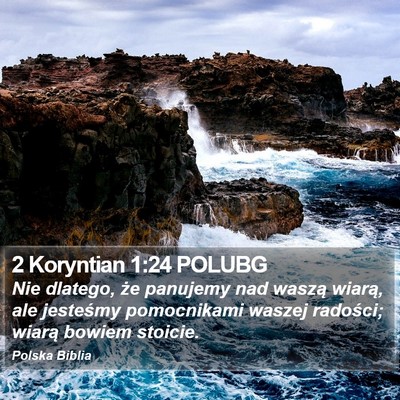 2 Koryntian 1:24 POLUBG Bible Verse Image