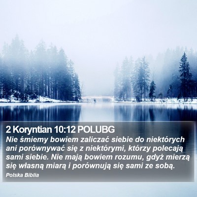 2 Koryntian 10:12 POLUBG Bible Verse Image