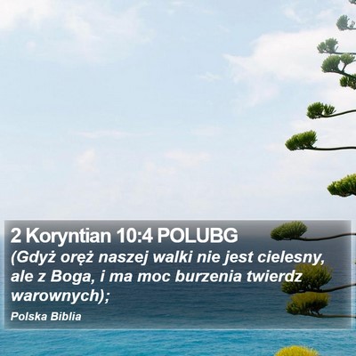 2 Koryntian 10:4 POLUBG Bible Verse Image