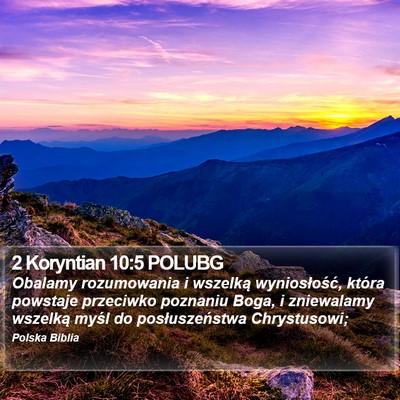 2 Koryntian 10:5 POLUBG Bible Verse Image